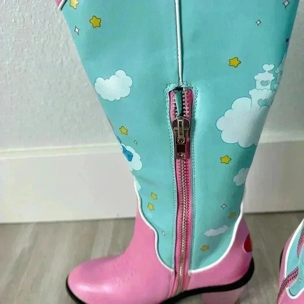 Care Bears X Dolls Kill Cowboy Boots Size 7 - Picture 5 of 9